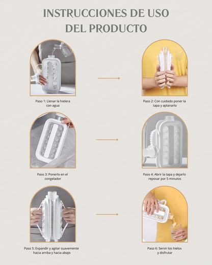 Hielera 2 en 1: Congela, Agita y Disfruta